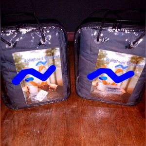 💤BUNDLE OF 2 QUILTED 3lb. WEIGHTED BLANKETS!